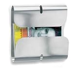 Wall-Mounted Magazine Holder (Stainless steel) (13 1/2"H x 13 1/2"W x 3 1/4"D)