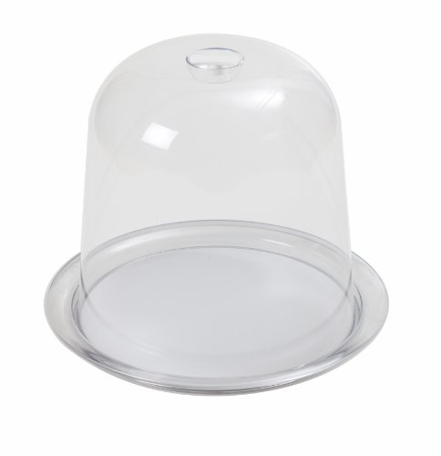 KDG International Omada Globo Panettone Tray with Dome, 13-Inch, Transparent