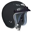 Vega X-280 Rubber Flat Black Large Open Face Helmet