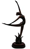 Abstract Bronzed Finish Ballet Dancer Statue Dance