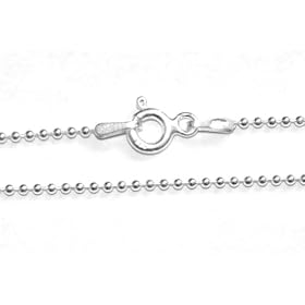 16inch Sterling Silver Ball Chain (1mm guage)