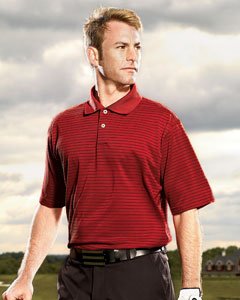Adidas Golf A60 ClimaLite Tech Mens Pencil Stripe Polo