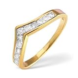 Image of 18ct Gold 0.30ct Diamond Wishbone Ring