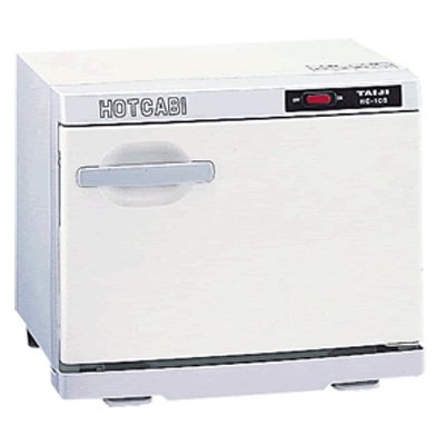 TAIJI ホットキャビ タオル蒸し器 HC-10F (ホワイト) おしぼり本数４５～５４本　前開き省スペース薄型タイプ