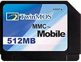 TwinMOS メモリーカード MMC mobile 512MB/サイズ:24x18x1.4mm・MMC mobileアダプター付属 FMB512U