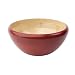T&G Large Salad B owl in Hevea Wood with Red Gloss Exterior.d255