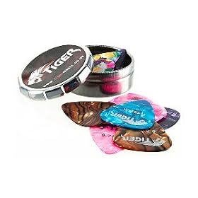 Guitar Picks & Plectrum Tin - 12 Picks