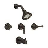 American Standard 7225.733.068 Hampton 3-Handle Tub and Shower Set,
Blackened Bronze