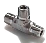 Parker 4-4-4 FT-SS-01 316 Stainless Steel Female Pipe Tee NPT 1/8F X 1/8M
