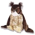 Cuddlekins Great Horned Owl 12" Plush