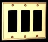 Review Renovator's Supply  / Triple GFI Beveled Switchplate - Bright Solid Brass