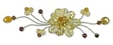 Citrine and garnet brooch, 'Yellow Bouquet' 4 W 1 L