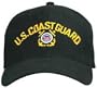 U.S. COAST GUARD Embroidered Cap, Black