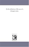 On the definition of the sum of a divergent series,