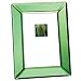 4X6 GREEN MIRROR PICTURE FRAME - 4X6 EMERALD GREEN MIRROR GLASS PICTURE FRAME - frame