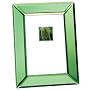 4X6 GREEN MIRROR PICTURE FRAME - 4X6 EMERALD GREEN MIRROR GLASS PICTURE FRAME - frame