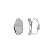 Sterling Silver Small Oval Thumbprint Clip Earrings