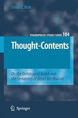 Thought-Contents (Philosophical Studies Series)