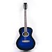 Austin Bazaar Full Size Dreadnought Guitar with Carrying Bag and Accessories - Blue