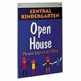 Office Depot(R) Wall Sign Holder, Horizontal, 8 1/2H x 11W