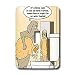 Londons Times Funny Dogs Cartoons - Doggie Bottled Water - Light Switch Covers - single toggle switch