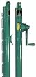 Courtmaster Round External Wind Tennis Post, Available in Black or Green