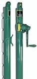 Courtmaster Round External Wind Tennis Post, Available in Black or Green