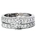 1.25CT 14k White Gold Round Diamond Engagement Ring Matching Wedding Band Set Color (G/H) clarity (SI3/I1) Size 6 resizable