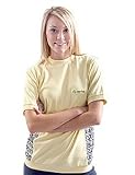 Organic Cotton Workout T-shirt (Yellow/Navy)