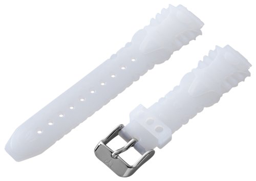 TechnoMarine 9349 MoonSun 15-mm White Gel Strap with Single-Buckle