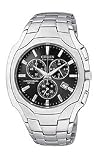 Citizen Eco-Drive WR100 Chronograph Bracelet Charcoal Dial Men's Watch #AT0880-50E