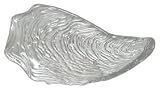 Clear Glass Small Oyster Plate 9"x4.5" Set of Four