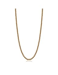 14K Yellow Gold Cognac CZ Line Necklace