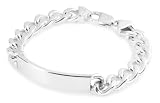 Image of SEVEN (London) Sterling Silver B0397 Men's ID Bracelet