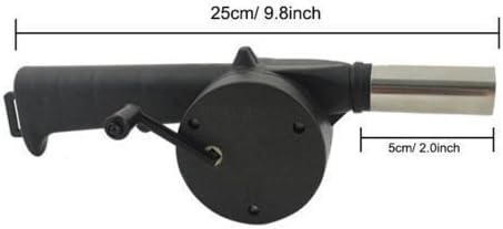 Cooking BBQ Fan Air Blower for Barbecue Fire Bellows Hand Crank Tool Picnic