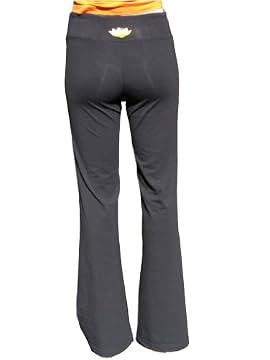 Embroidered Golden Lotus Padma Pants for Yoga and Dance