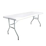 from Palm Springs Palm Springs Folding Portable Camping / Party Table 6 Ft White
