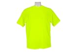3A Safety SME-AT1901-L ANSI Certified Performance Crew Neck T-Shirt, Lime, Large