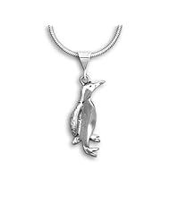 Sterling Silver Penguin Pendant by The Magic Zoo