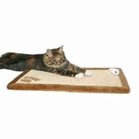 Cat Scratch Mat Plush Brown