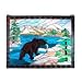 Meyda Tiffany 11094 44 Inch W 33 Inch H Adirondack Bear W/Salmon Windw