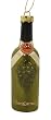 Chardonnay White Wine Glass Bottle With Grapes Christmas Ornament