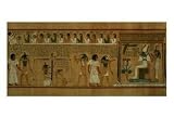 The Weighing of the Heart Against Maat's Feather of Truth, New Kingdom, circa 1275 BC (Papyrus) Fine Art Giclee Poster Print, 24x18