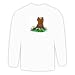 Long Sleeve T-shirt with terrier, dog, yorkshire, canine Large White