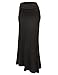 Stanzino Women's Solid High Waist Long Skirt