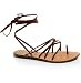 Andres Machado BROWN Greek Roman Sandals