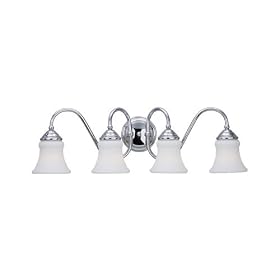 Sea Gull Lighting 40023-05 Darien Four-Light Vanity, Chrome Finish with Etched Opal Glass by Sea Gull Lighting