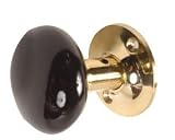 Tools & Hardware : Porcelain & Rosette Doorknob Set