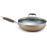 Anolon Advanced Bronze Hard Anodized Nonstick 12-Inch Covered Deep Skillet