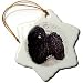 Puli - 3 Inch Snowflake Porcelain Ornament